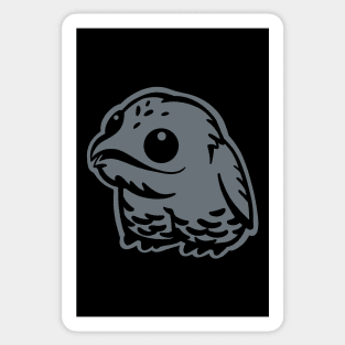 Urutau, cute and weird bird. Stylized art for Common potoo lovers Sticker
